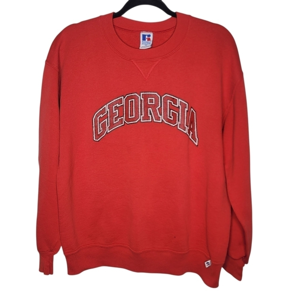 Vintage 90s University of Georgia Russell Athletic Crewneck Sweatshirt Size XL
